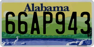 AL license plate 66AP943