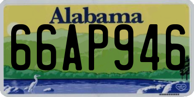 AL license plate 66AP946