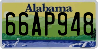 AL license plate 66AP948