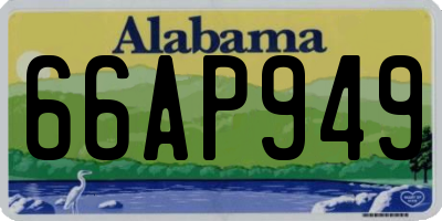 AL license plate 66AP949