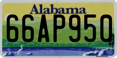 AL license plate 66AP950