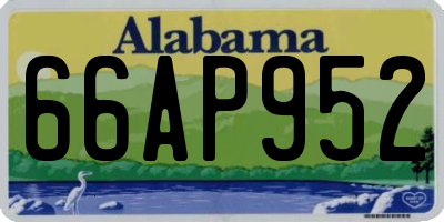 AL license plate 66AP952