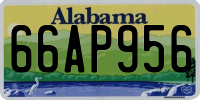 AL license plate 66AP956