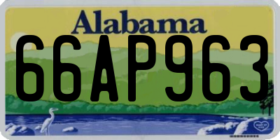 AL license plate 66AP963