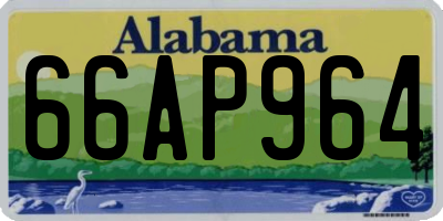 AL license plate 66AP964