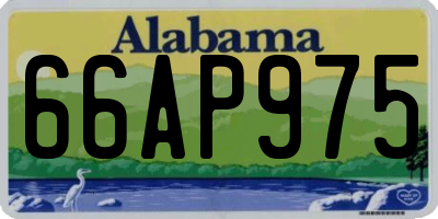 AL license plate 66AP975