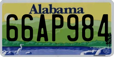 AL license plate 66AP984
