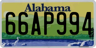 AL license plate 66AP994