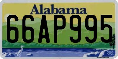 AL license plate 66AP995