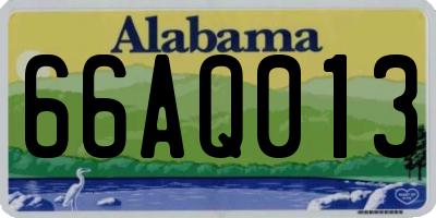 AL license plate 66AQ013