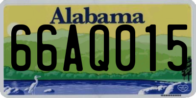 AL license plate 66AQ015