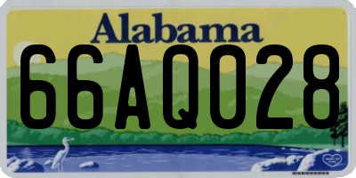 AL license plate 66AQ028