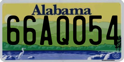AL license plate 66AQ054