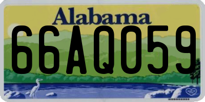 AL license plate 66AQ059