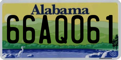 AL license plate 66AQ061