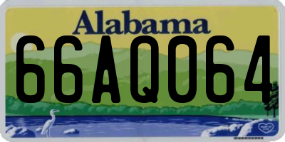 AL license plate 66AQ064