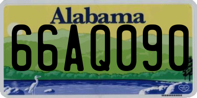 AL license plate 66AQ090