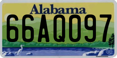 AL license plate 66AQ097