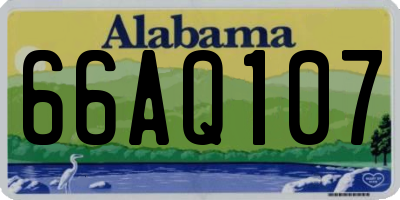 AL license plate 66AQ107
