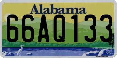 AL license plate 66AQ133