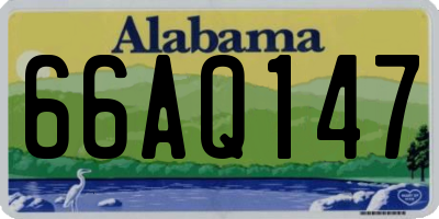 AL license plate 66AQ147