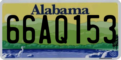 AL license plate 66AQ153