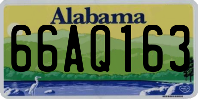 AL license plate 66AQ163