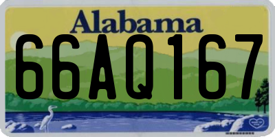 AL license plate 66AQ167