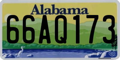 AL license plate 66AQ173