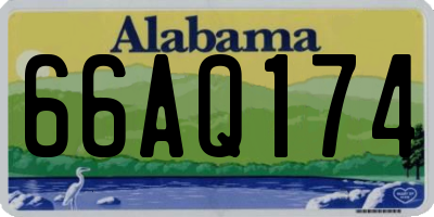 AL license plate 66AQ174