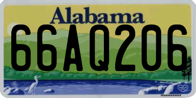 AL license plate 66AQ206