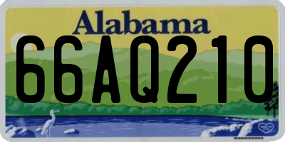 AL license plate 66AQ210