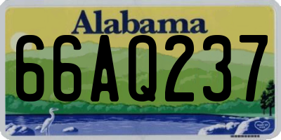 AL license plate 66AQ237