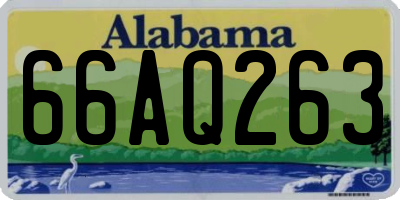 AL license plate 66AQ263