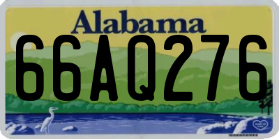 AL license plate 66AQ276