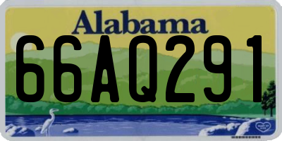 AL license plate 66AQ291