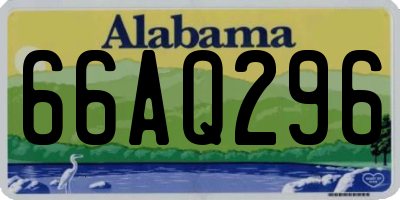AL license plate 66AQ296