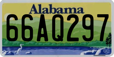 AL license plate 66AQ297