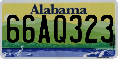 AL license plate 66AQ323