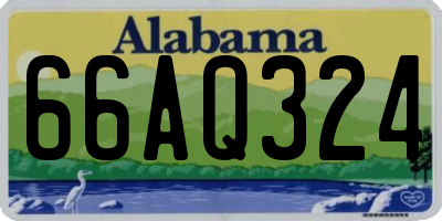 AL license plate 66AQ324