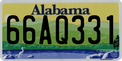 AL license plate 66AQ331