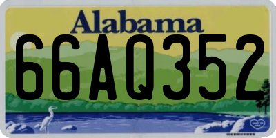 AL license plate 66AQ352