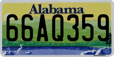 AL license plate 66AQ359