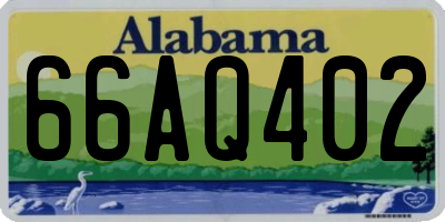 AL license plate 66AQ402