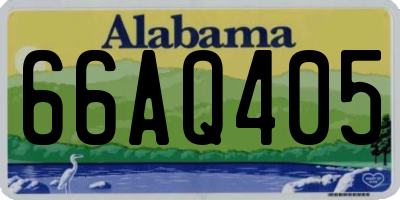 AL license plate 66AQ405