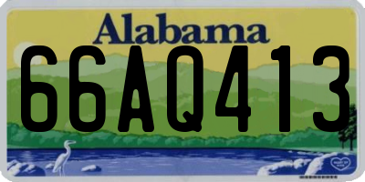 AL license plate 66AQ413