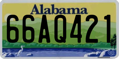 AL license plate 66AQ421