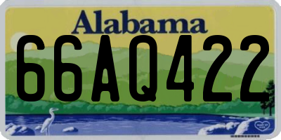 AL license plate 66AQ422
