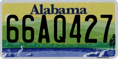 AL license plate 66AQ427