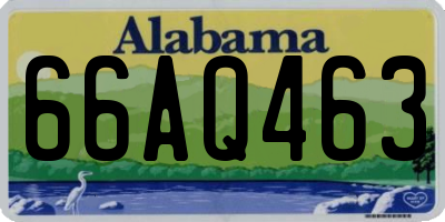 AL license plate 66AQ463